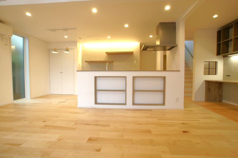 横並びのダイニング